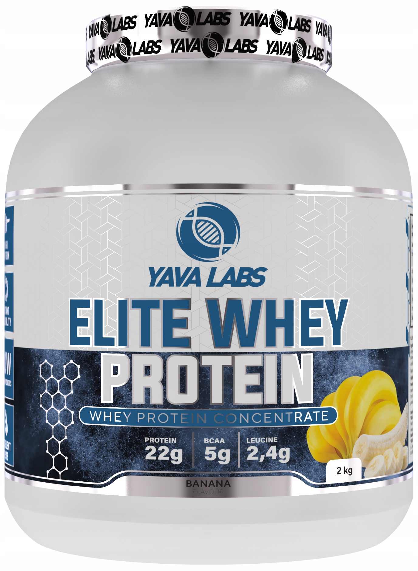 Białko Serwatkowe Elite Whey Protein 2 kg Yava Labs Bananowy