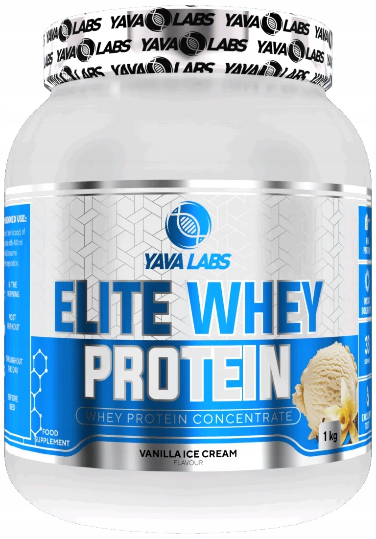 Białko Serwatkowe Elite Whey Protein 1 kg Yava Labs Lody Waniliowe