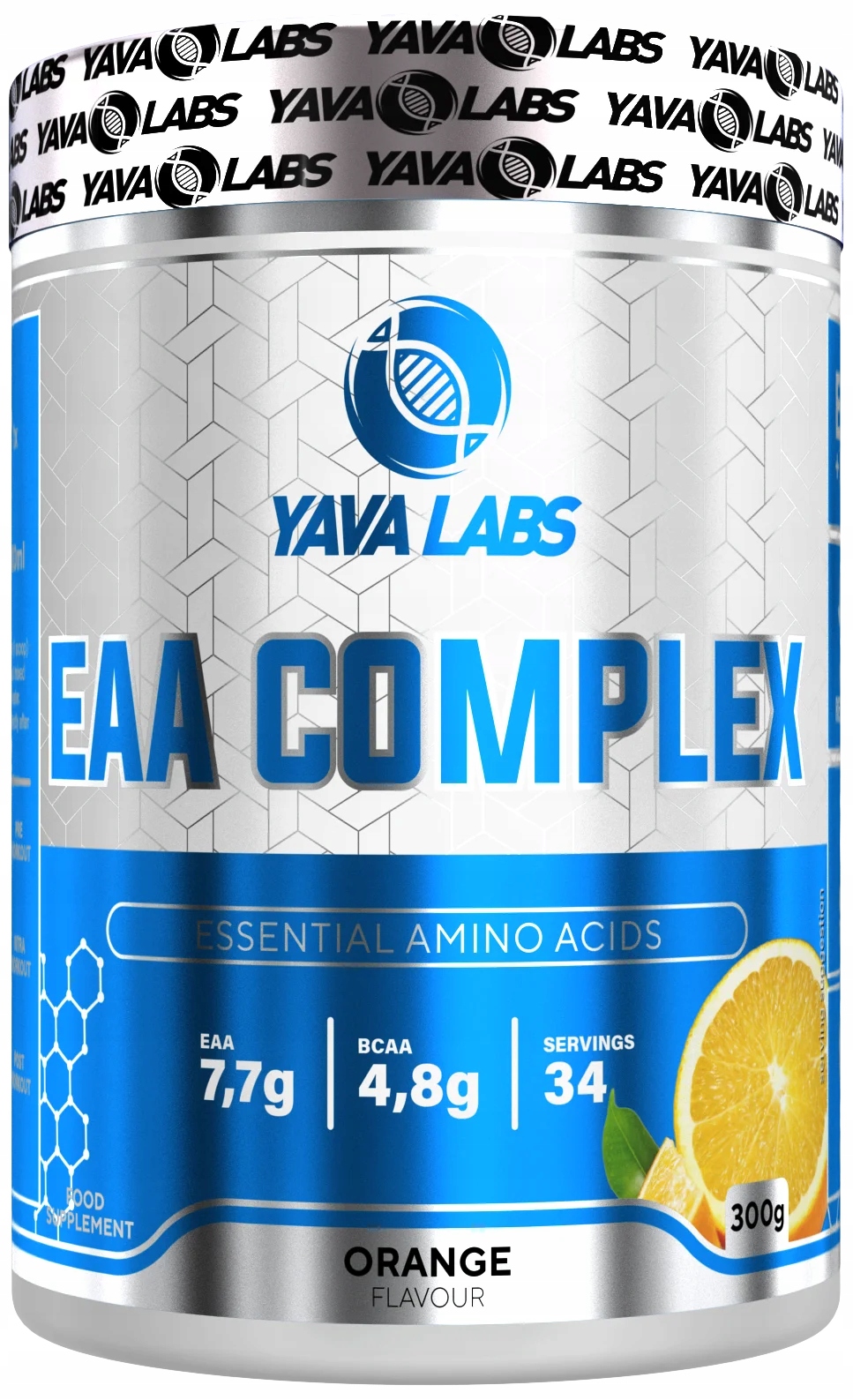 EAA KOMPLEKS YAVA LABS 300G - AMINOKWASY DLA SPORTOWCÓW POMARAŃCZOWY