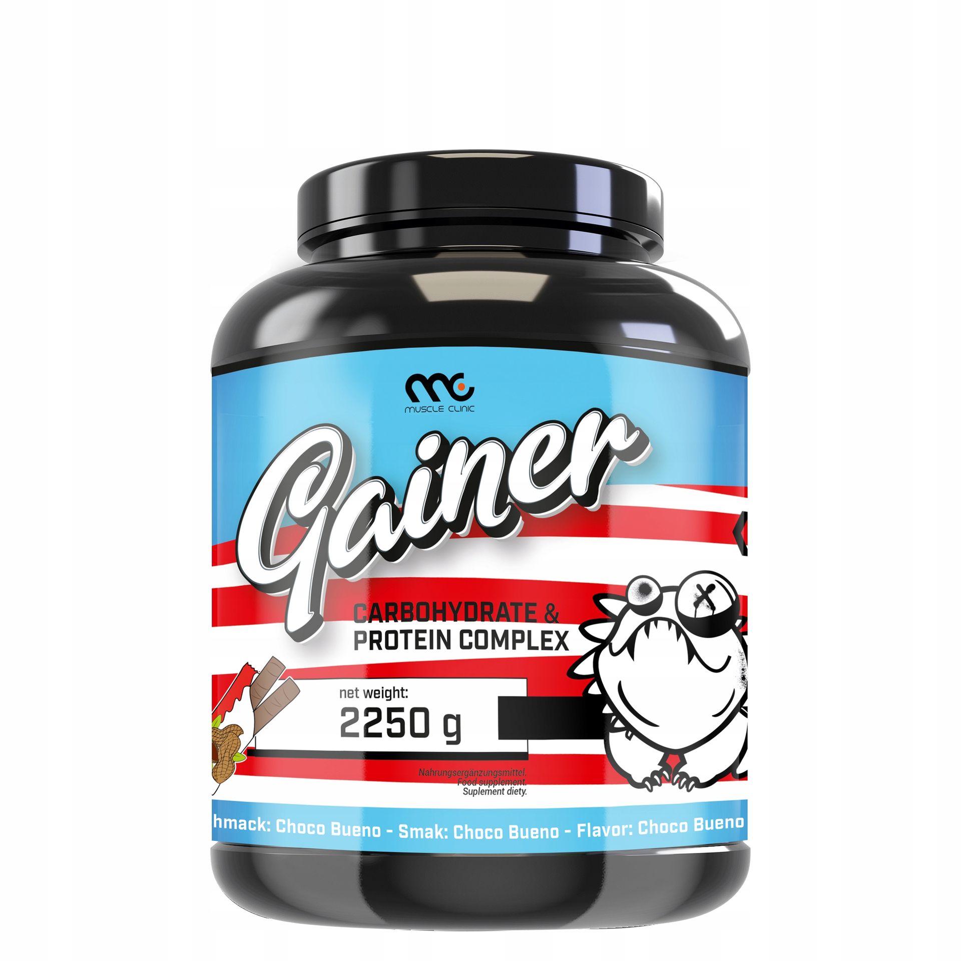 Smoothie Gainer na Masę Muscle Clinic 2250g Kinder Bueno Pyszny Smaczny
