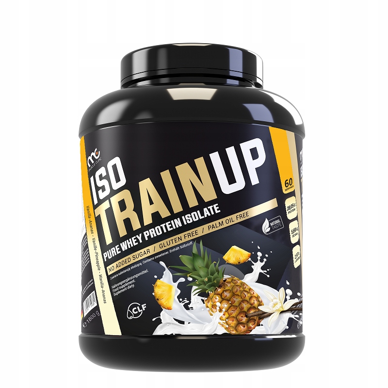 Muscle Clinic ISOTRAIN UP Białko 1800G Wanilia Ananas Bez Cukru i Glutenu