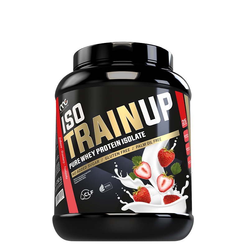IsoTrainUp Muscle Clinic Izolat białka Odżywka WPI 750 g smak truskawkowy