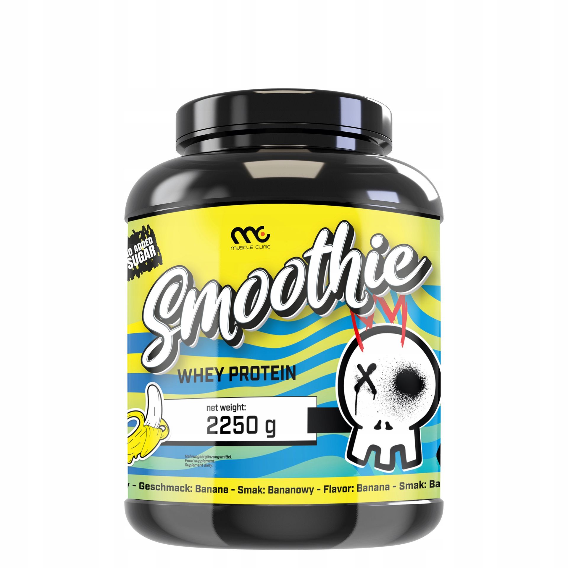 Odżywka białkowa MUSCLE CLINIC SMOOTHIE WPC 2250 g Banan