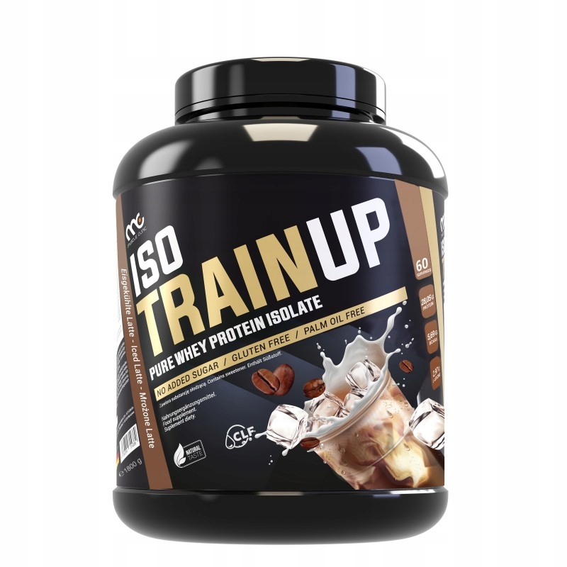 MUSCLECLINIC ISOTRAINUP IZOLAT BIAŁKA NA MASĘ 1800G KAWA MROŻONA ICED LATTE