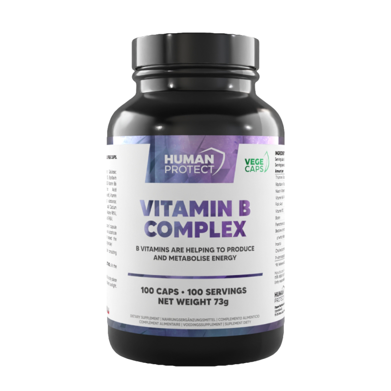 Human Protect Vitamin B-Complex 100vcaps. Metylowany B-Complex