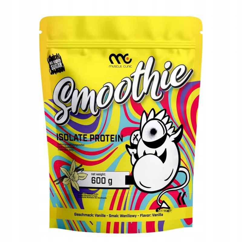 MUSCLE CLINIC Smoothie ISO 600g Izolat białka 92g Wanilia