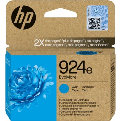 Tusz HP 924e EvoMore Błękitny 9.5 ml 4K0U7NE 4K0U7NE#LS1