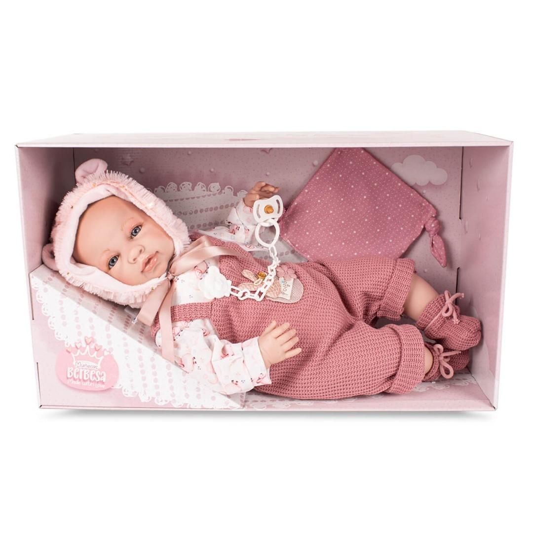 Lalka hiszpańska interaktywna płacze i mówi 45cm - zabawka