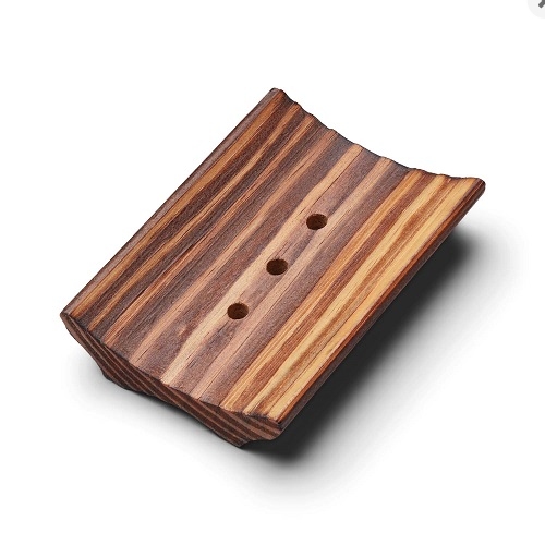 Bambus Ciemna klasyczna mydelniczka bambusowa (9x7,5 cm)