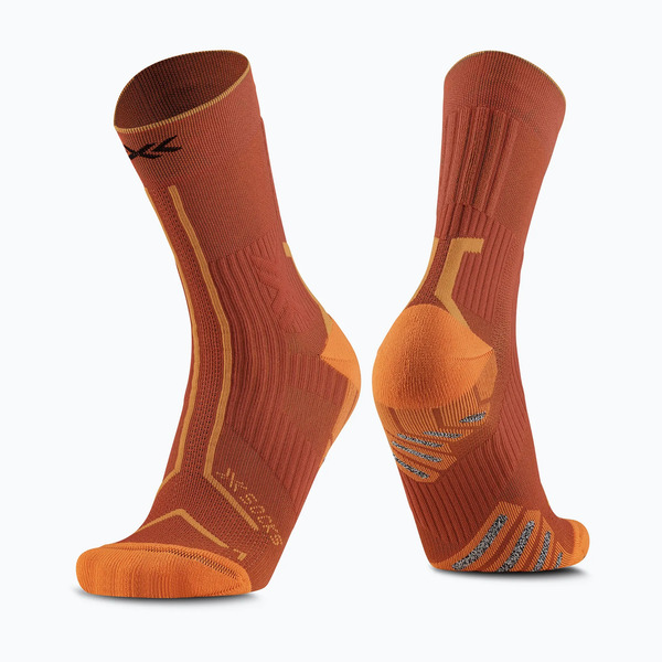 X-SOCKS Skarpety biegowe TRAILRUN TERRASKIN EXPERT CREW burnt red/orange