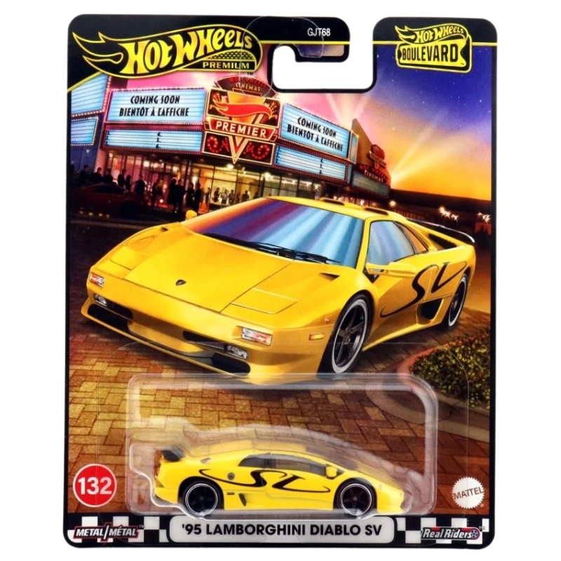 Hot Wheels Premium Boulevard Autko Samochodzik Kolekcjonerski '95 Lamborghini Diablo SV JBL13