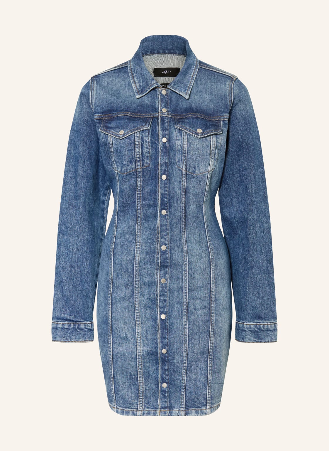 7 For All Mankind Sukienka Dżinsowa blau