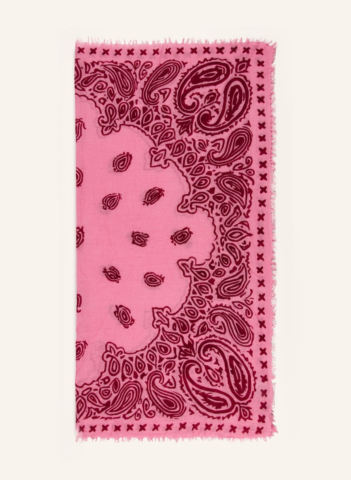 Mouleta Szalik Z Kaszmiru pink