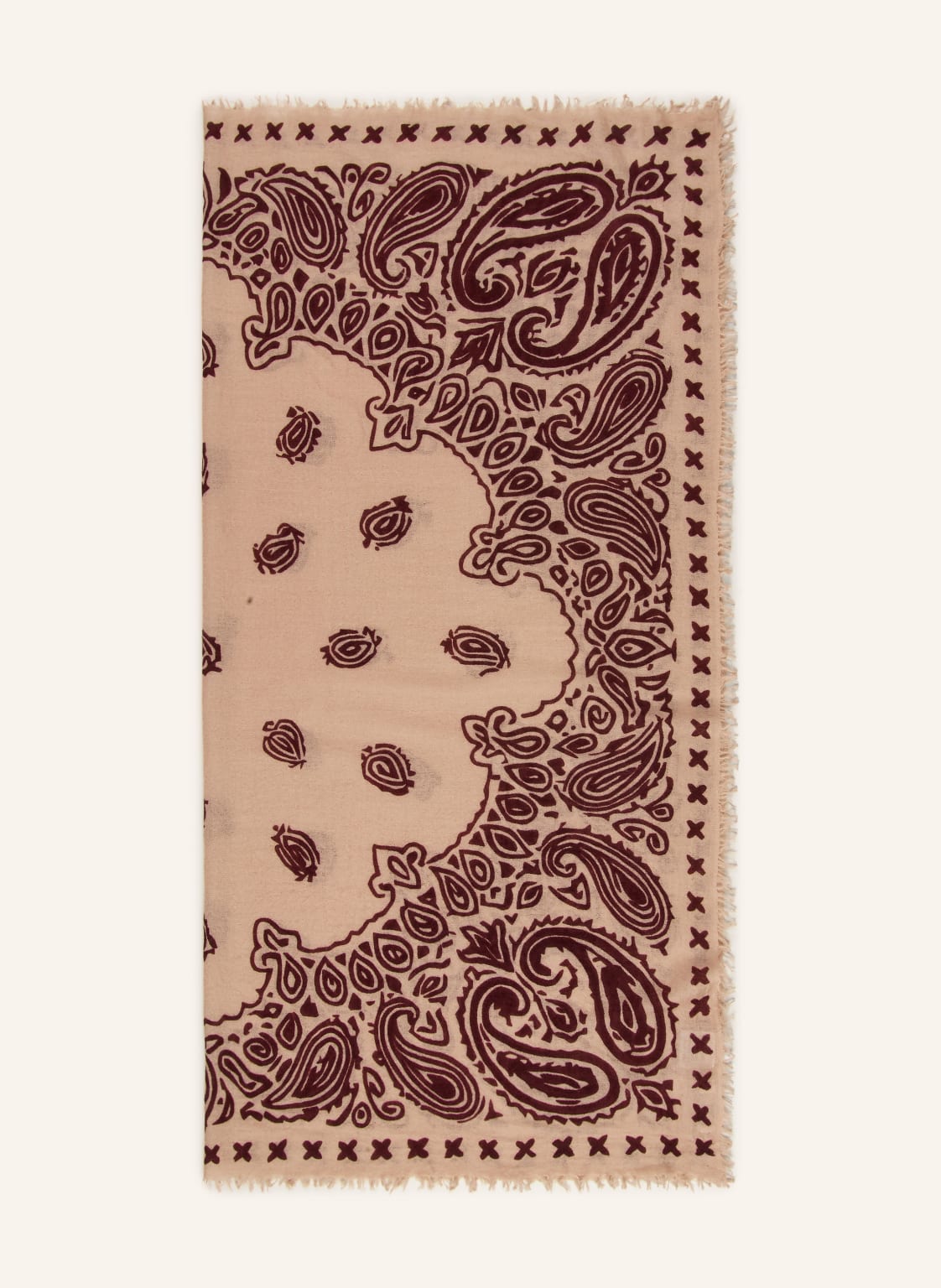 Mouleta Szalik Z Kaszmiru beige