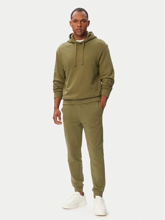 HUGO Dres Dapo Dayote 50492581 Zielony ciemny Relaxed Fit