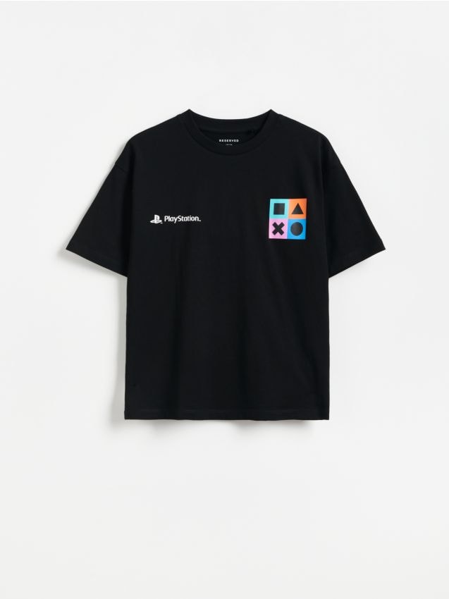 Reserved - T-shirt Playstation - czarny