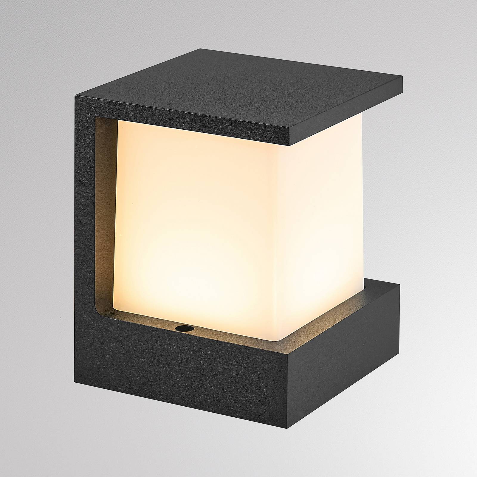 Molto Luce Kinkiet zewnętrzny FYNN-Y, czarny, aluminium, nowoczesny