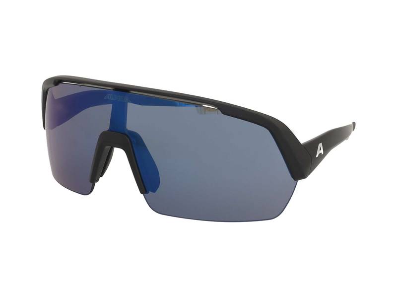 Okulary przeciwsłoneczne Alpina Turbo HR Black Matt/Blue Mirror