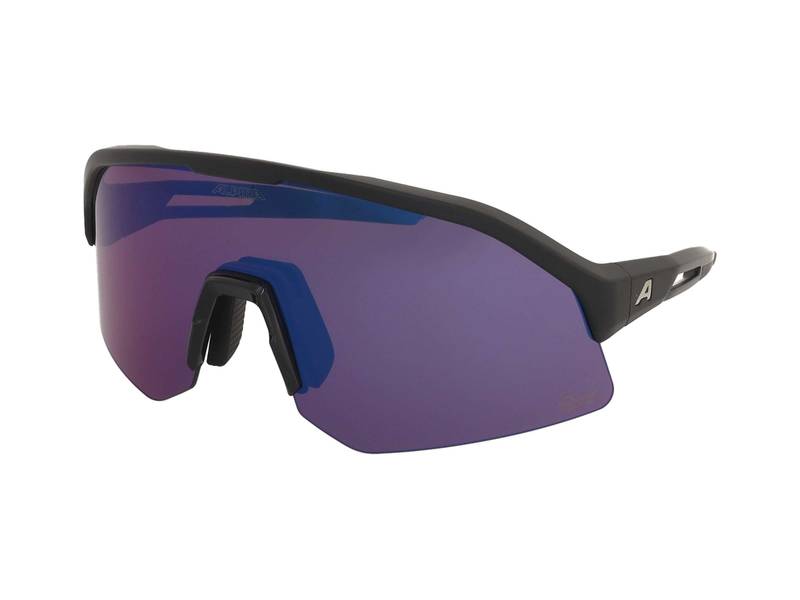 Okulary przeciwsłoneczne Alpina Sonic HR M Q-Lite Black Matt/Blue Mirror