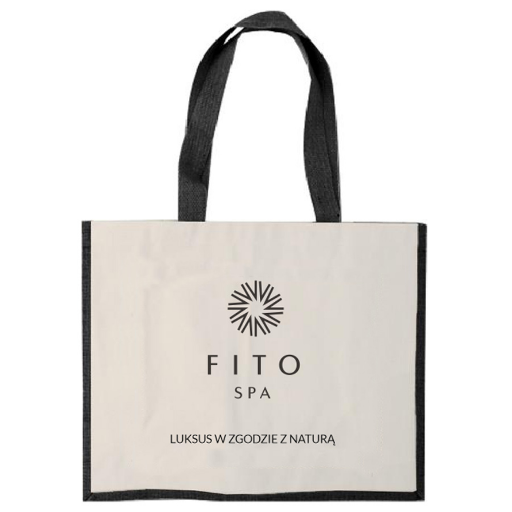 FITO SPA Torba plażowa z juty i płótna (42x19x33 cm)