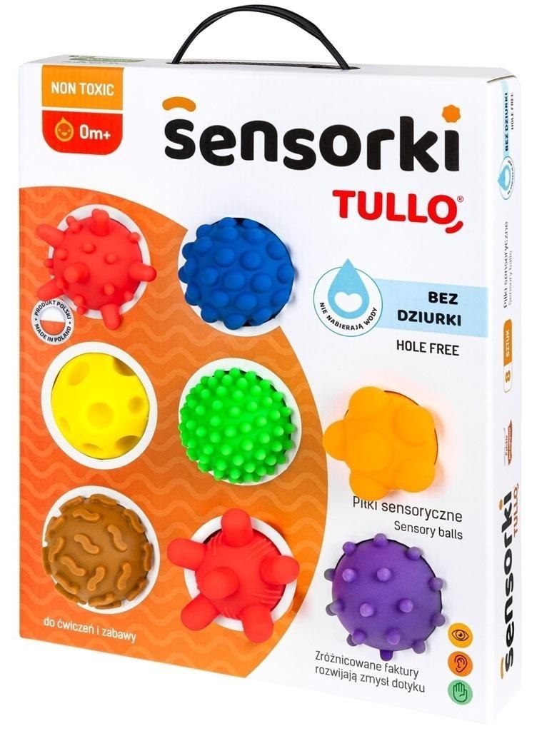 Piłeczki sensoryczne 8szt Bez dziurki REF802 78024