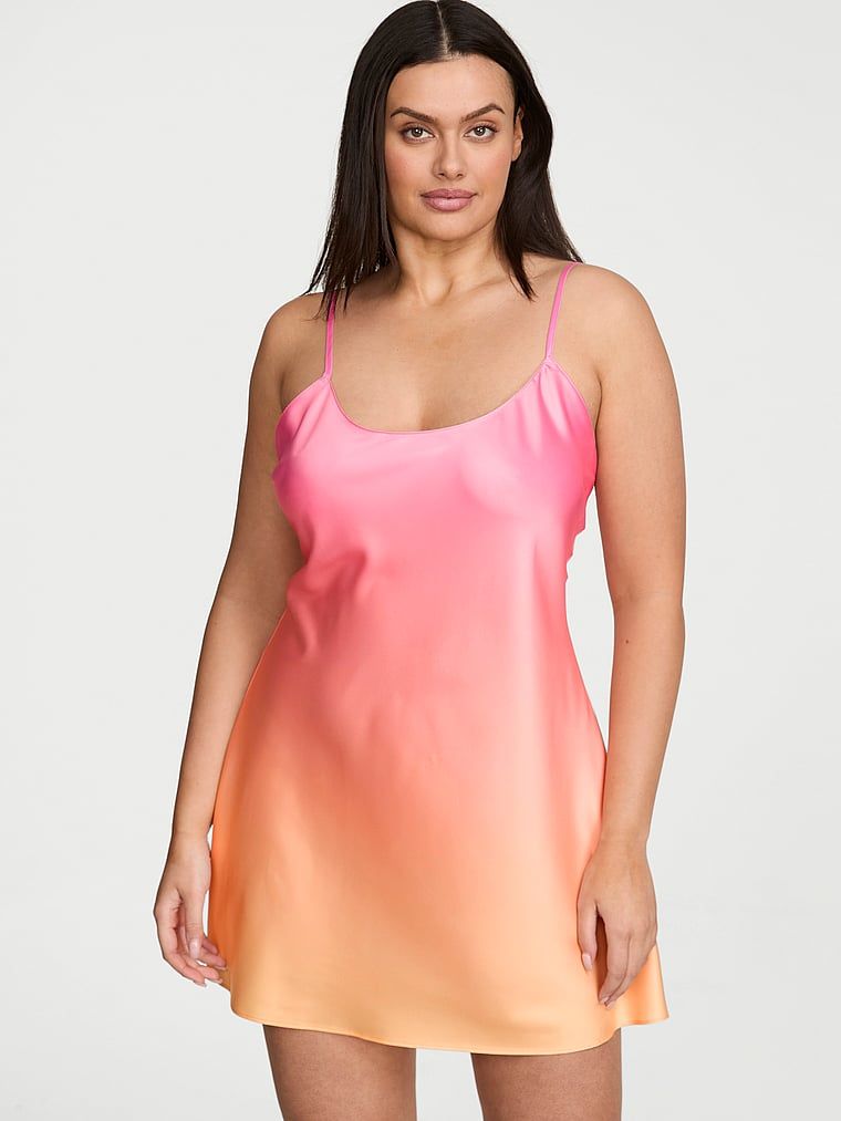 Victoria's Secret Koszulka nocna satynowa Signature