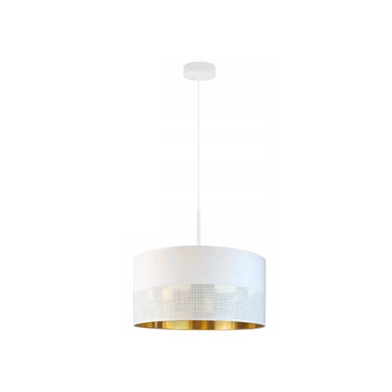 Lampa wisząca zwis żyrandol sufitowa z abażurem walec JAZZ 40 cm