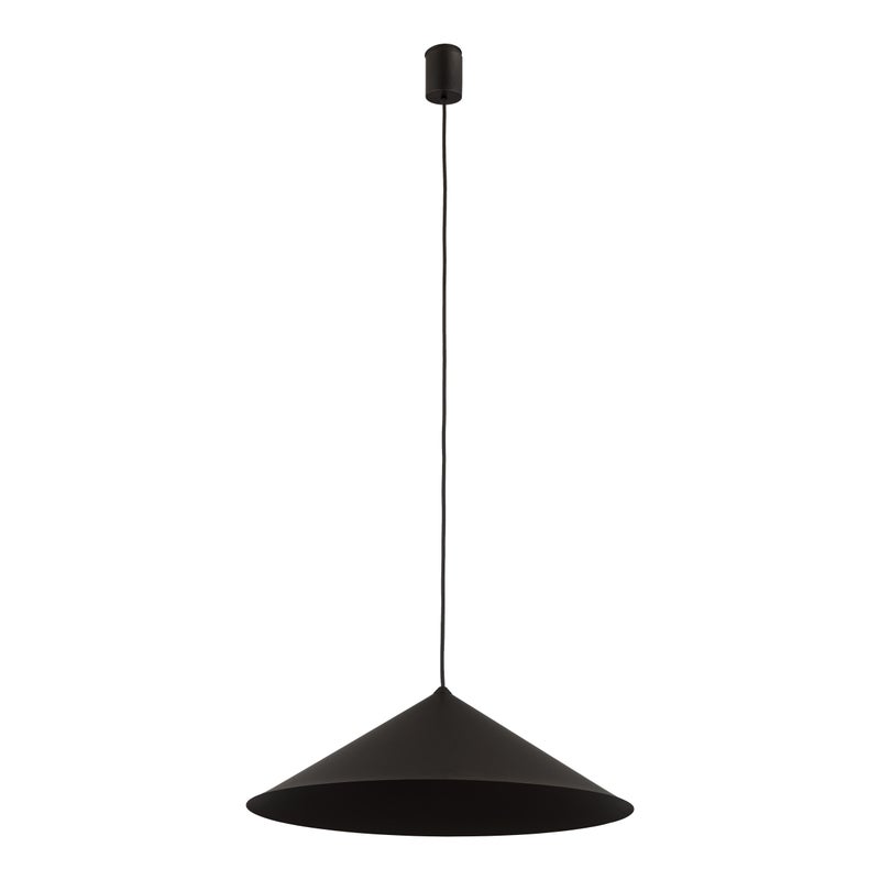 Brązowa Lampa Wisząca Tk Lighting Lume Xl Tytan 1Xgx53 Stożek Metalowy