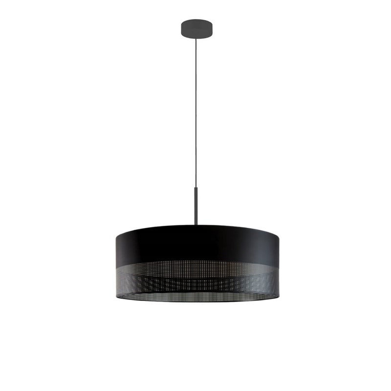 Lampa wisząca zwis żyrandol sufitowa z abażurem walec JAZZ 60 cm