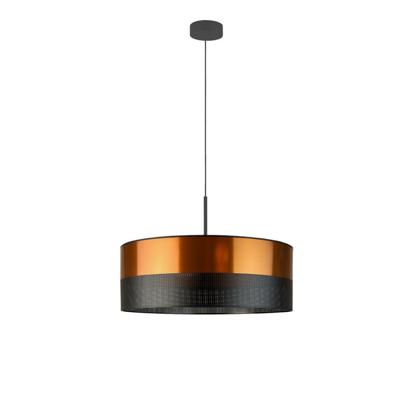 Lampa wisząca zwis żyrandol sufitowa z abażurem walec JAZZ 50 cm