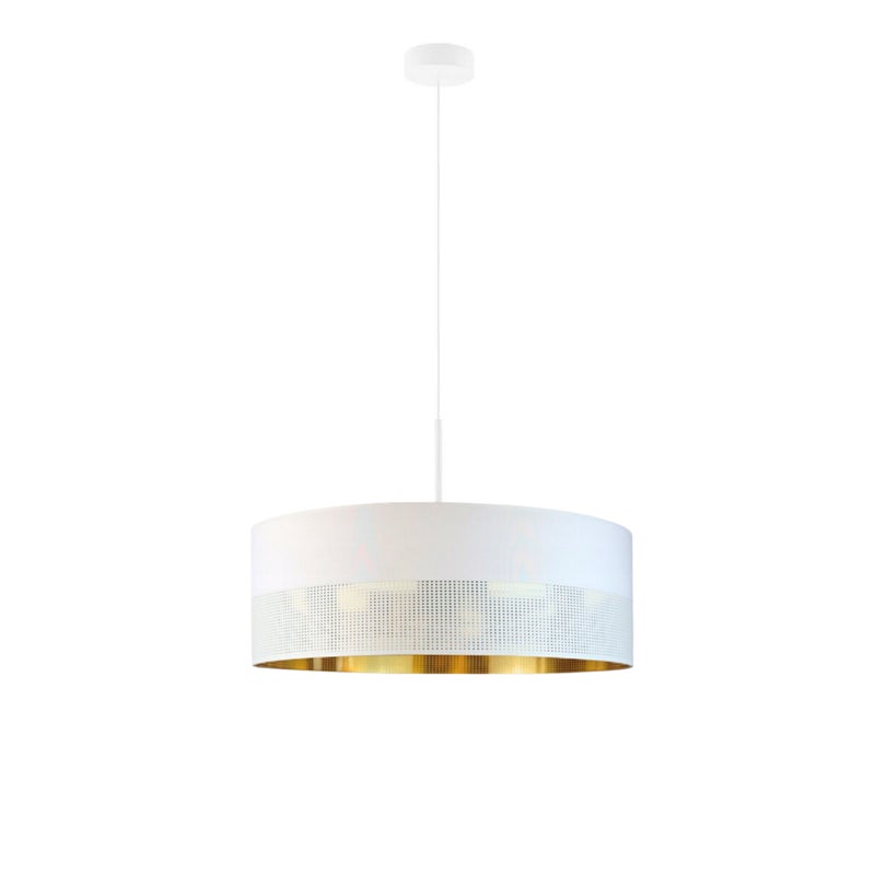 Lampa wisząca zwis żyrandol sufitowa z abażurem walec JAZZ 60 cm