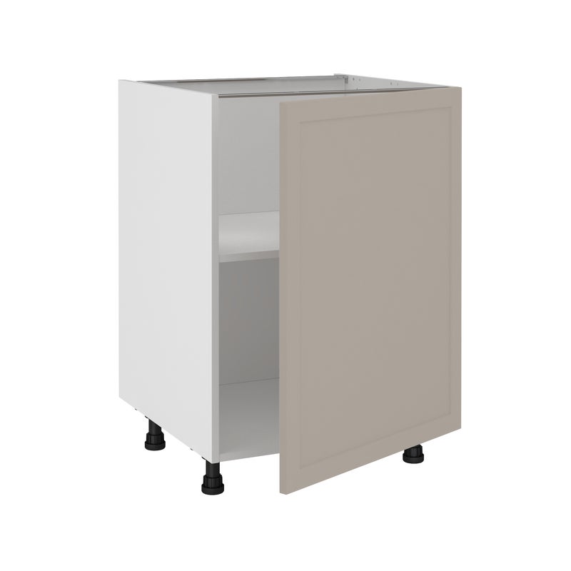 Szafka kuchenna stojąca kompletna Newport 60 cm taupe Delinia iD