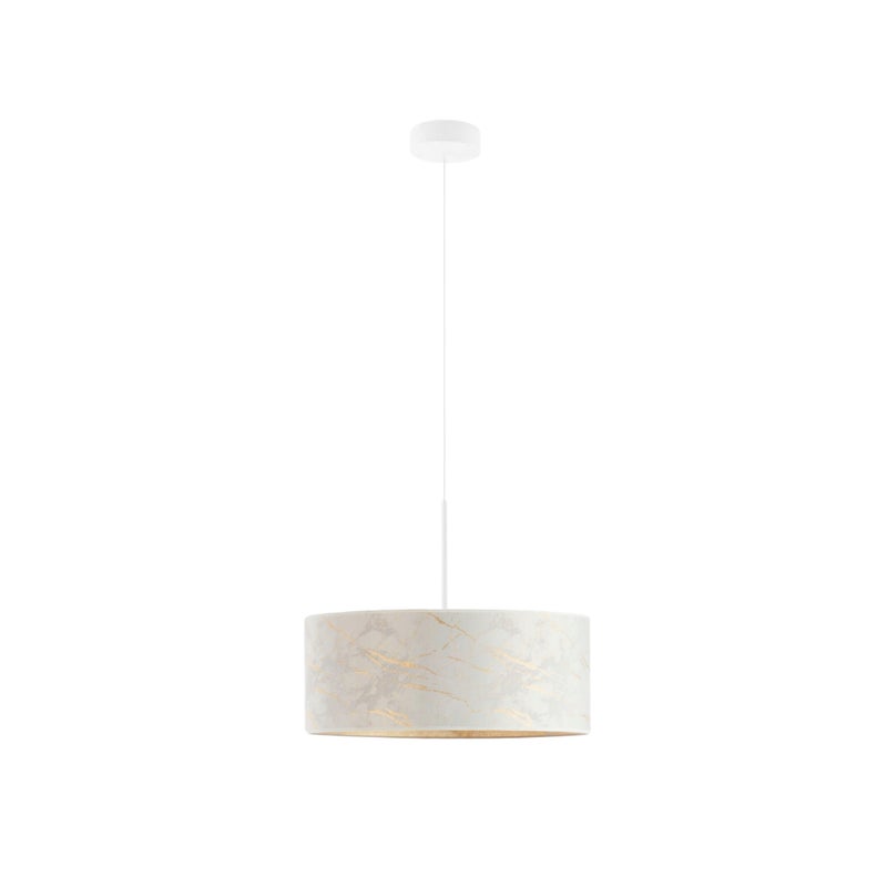 Lampa wisząca zwis żyrandol sufitowa z abażurem walec JAZZ 30 cm