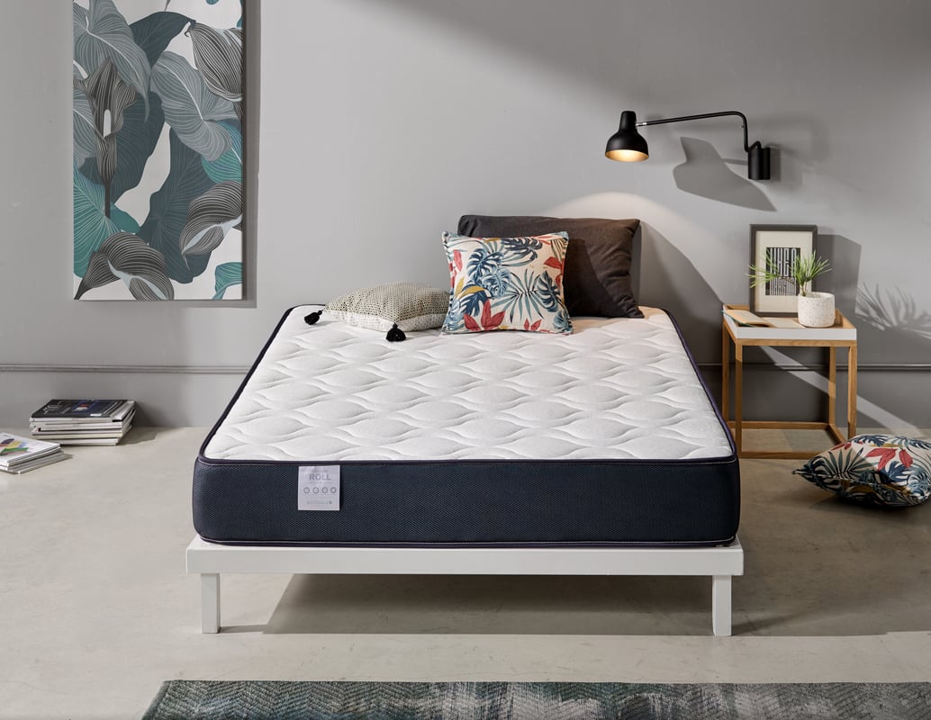 Dwustronny materac wiskoelastyczny 67x200 cm ViscoRoll - Wysokość +/- 20 cm - Średnia/wysoka twardość - Pianka termoelastyczna o wysokiej gęstości