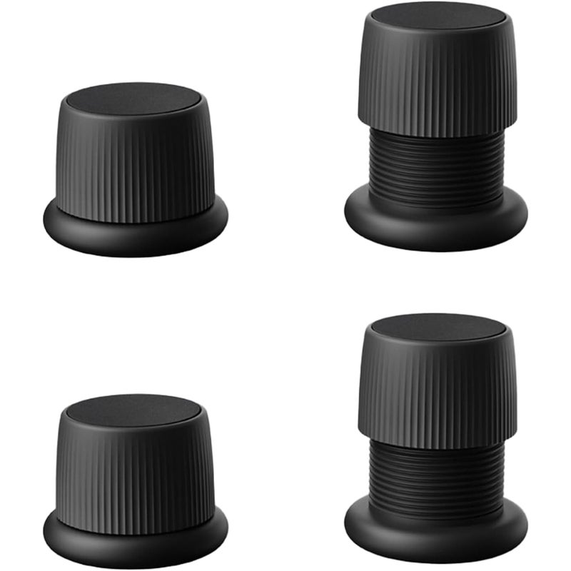 Zestaw 4 regulowanych, antypoślizgowych podstawek meblowych do mebli, łóżek, sof, stołów i krzeseł, regulowane nogi meblowe od 4,1 do 6,3 cm, kolor cz