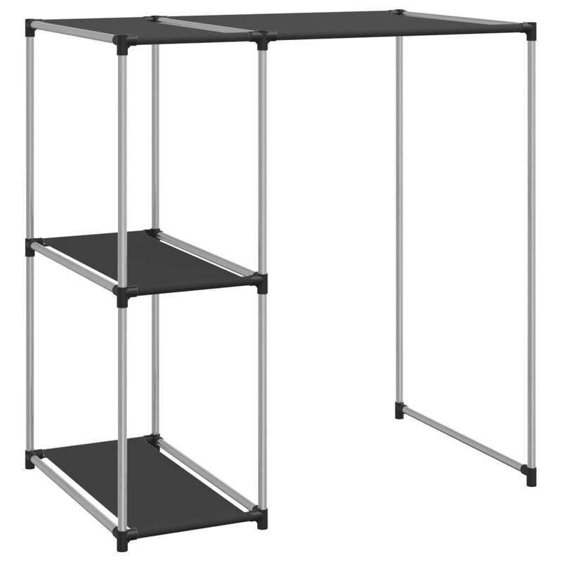 Regał na pralkę czarny z metalu 87x55x90,5 cm