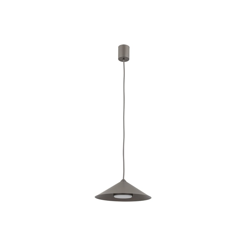 Brązowa Lampa Wisząca Tk Lighting Lume S Tytan 1Xgx53 Stożek Metalowy