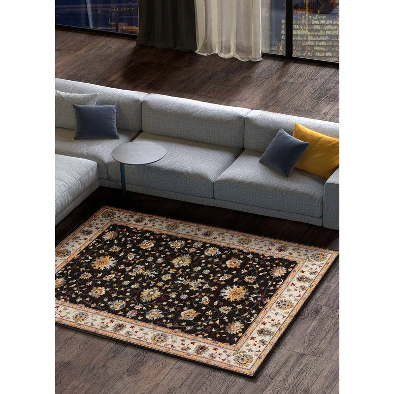 Dywan wewnętrzny prostokątny, antracyt, 115 x 160 cm, CLASSIC klasyczny - ATTICGO