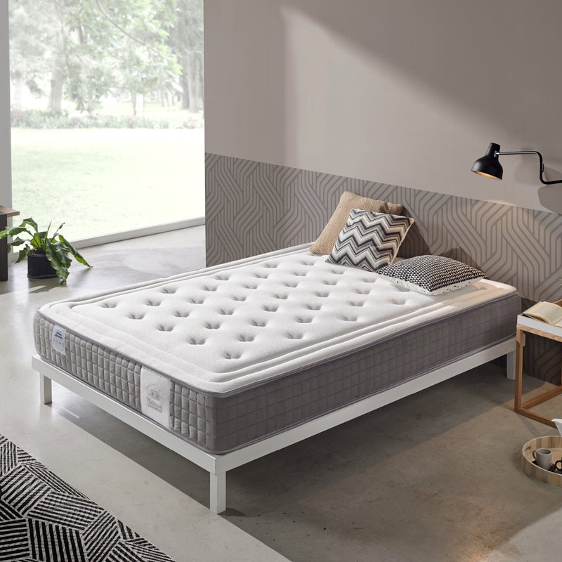 Materac sprężynowy 75x180 cm Platinum - Wysokość +/- 24 cm - 100% Pianka lepkosprężystaj - 100% adaptowalności - Średnia/wysoka twardość