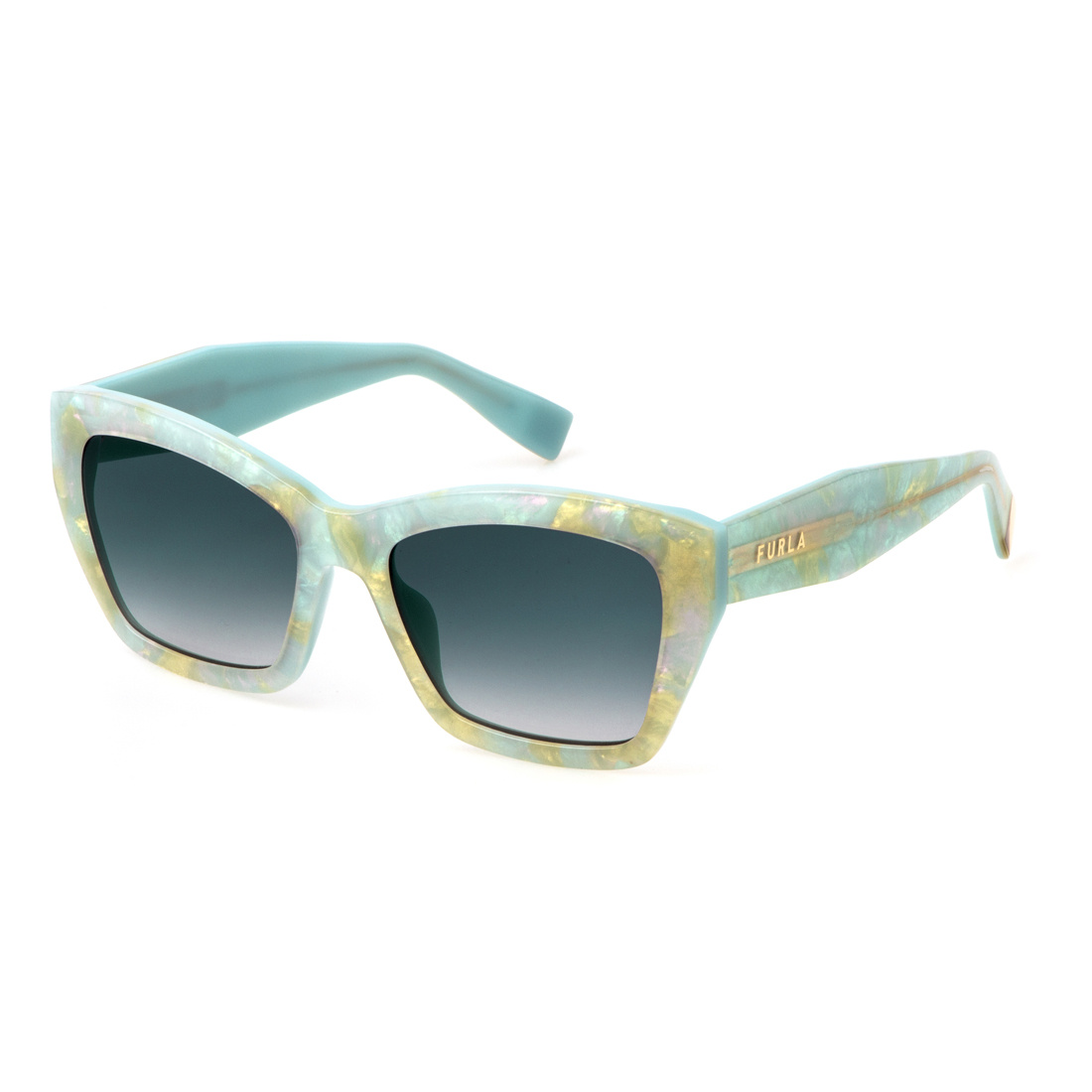 Okulary FURLA SFU778-5509E6. Okulary przeciwsłoneczne, Kolor zielony. Kobieta.