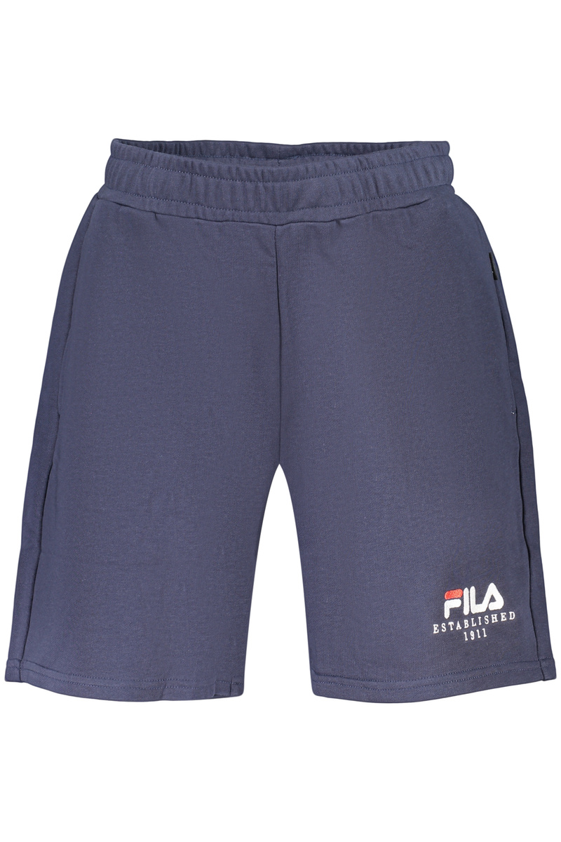 FILA MĘSKIE NIEBIESKIE KRÓTKIE SPODNIE DRESOWE