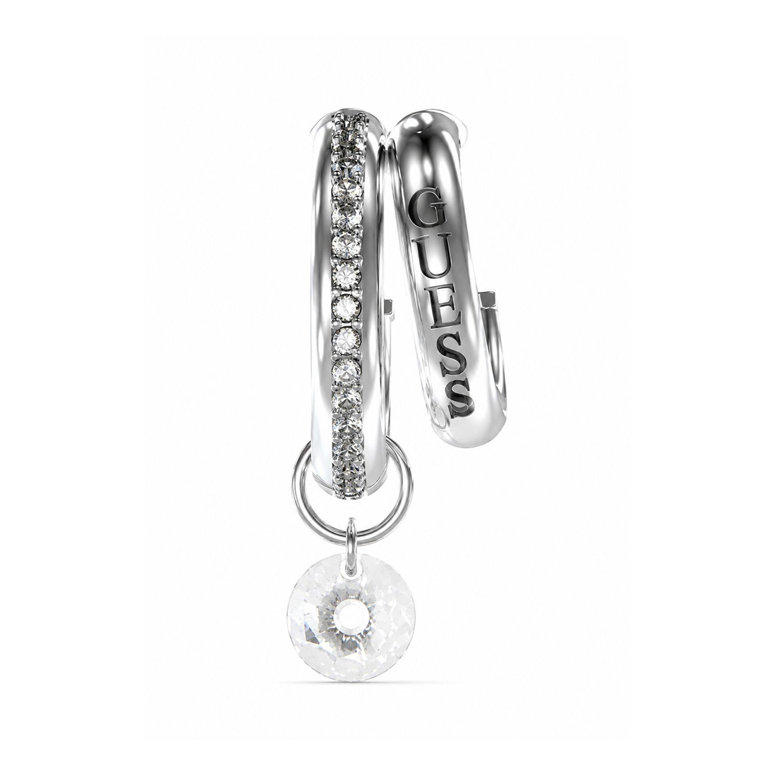 Biżuteria GUESS JUBE03294JWRH. Kolczyki, Kolor szary. Kobieta.