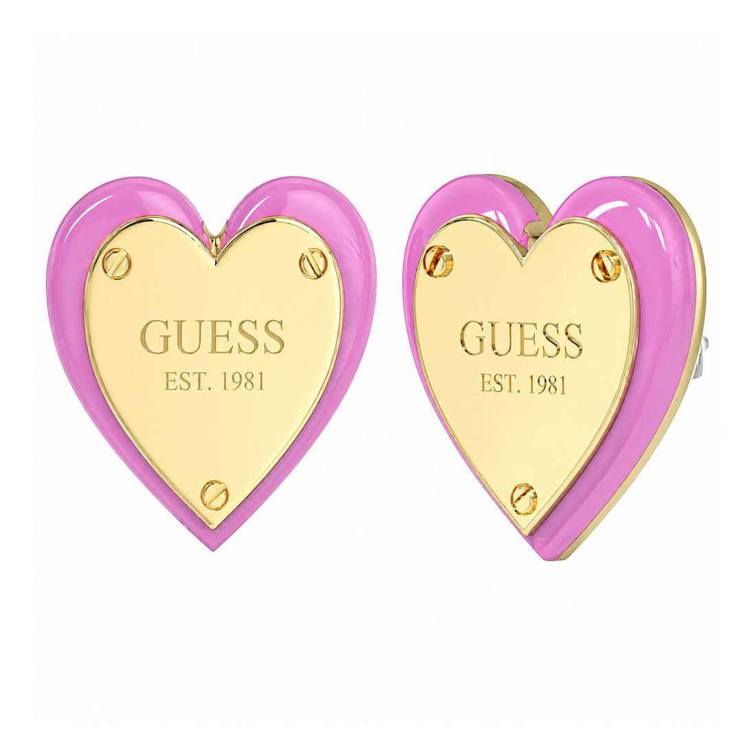 Biżuteria GUESS JUBE04207JWYG. Kolczyki, Kolor różowy. Kobieta.