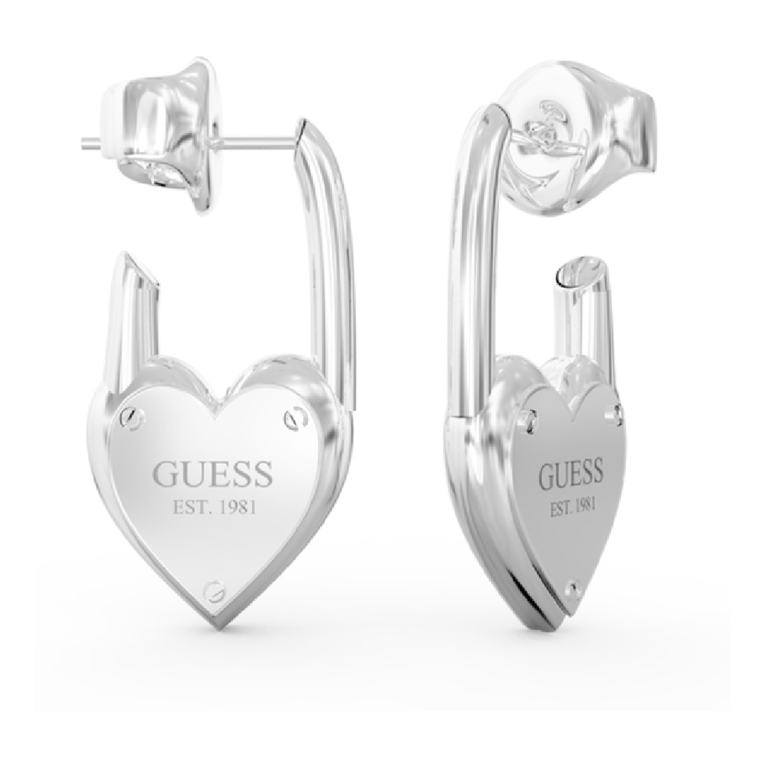 Biżuteria GUESS JUBE04214JWRH. Kolczyki, Kolor szary. Kobieta.