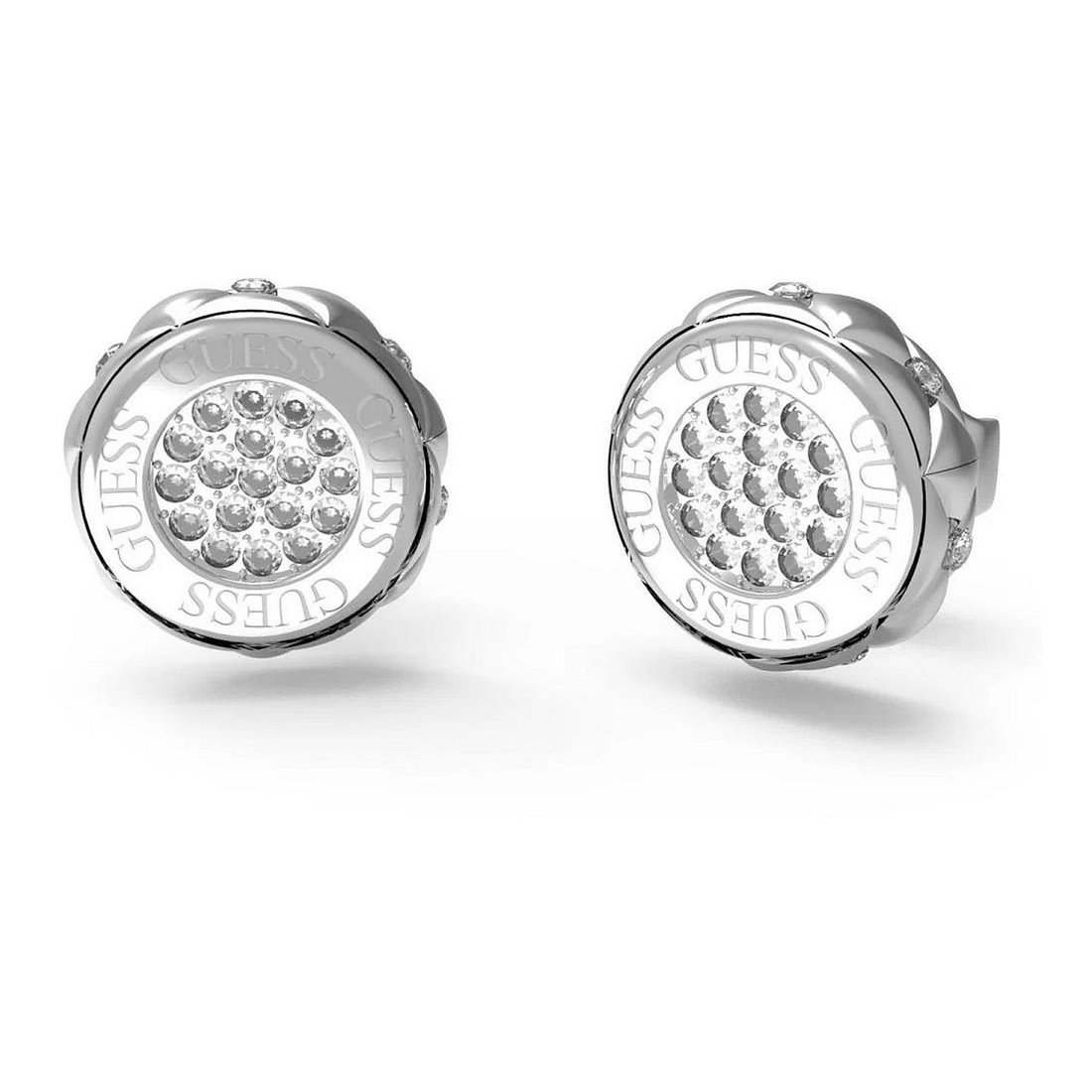 Biżuteria GUESS JUBE04595JWRH. Kolczyki, Kolor szary. Kobieta.