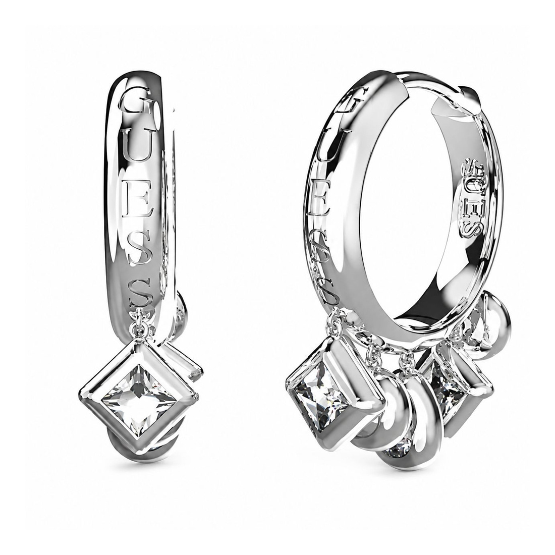 Biżuteria GUESS JUBE04648JWRH. Kolczyki, Kolor szary. Kobieta.
