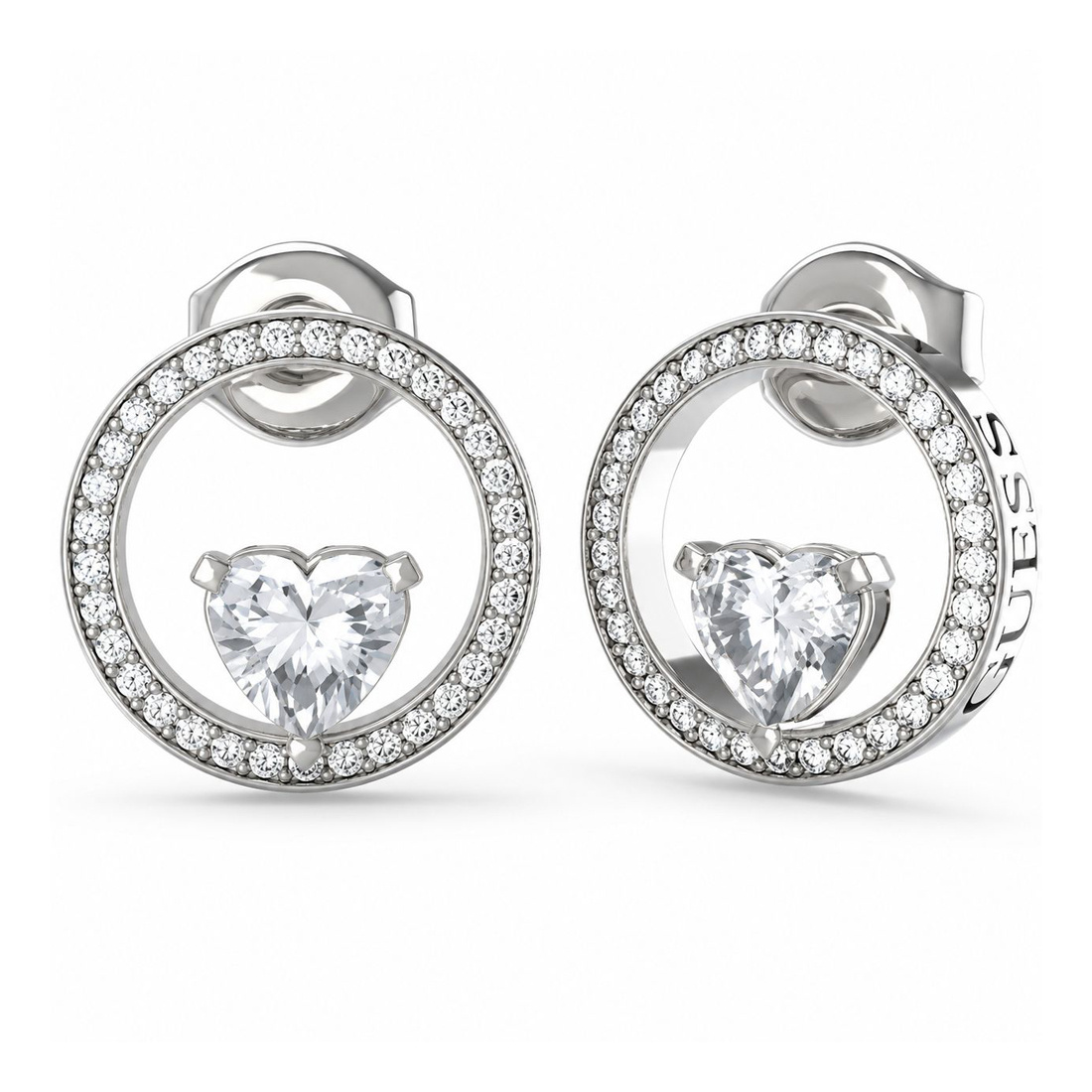 Biżuteria GUESS JUBE04666JWRH. Kolczyki, Kolor szary. Kobieta.