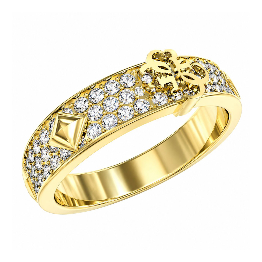 Biżuteria GUESS JUBR03285JWYG. Pierścionek, Kolor złoty. Kobieta.