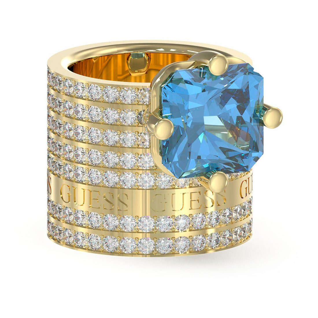 Biżuteria GUESS JUBR04233JWYG. Pierścionek, Kolor złoty. Kobieta.