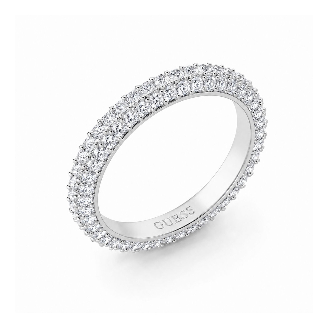 Biżuteria GUESS JUBR04672JWRH. Pierścionek, Kolor szary. Kobieta.